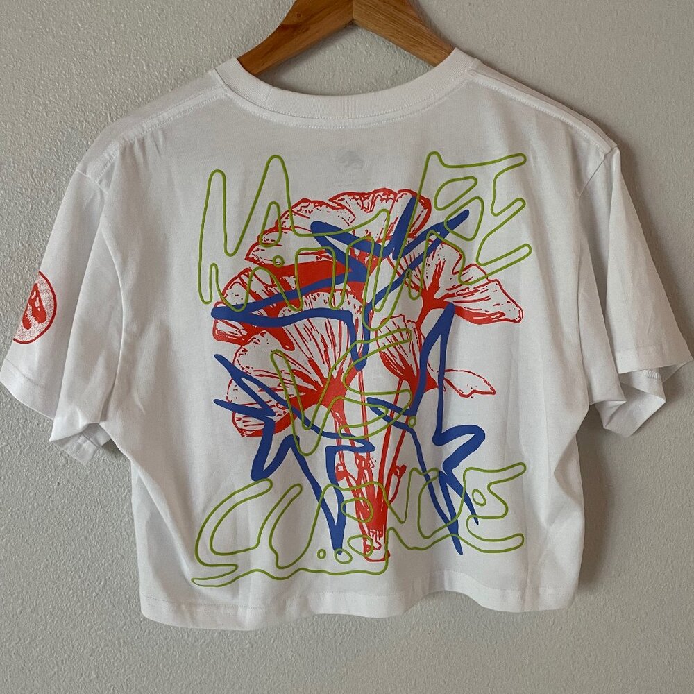 NWOT Universal Studios Jurrasic Park Oversized Crop Top‎ Size S - Picture 4 of 10